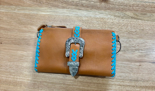 CG3714 Esmeralda Clutch Buckle Turquoise Purse
