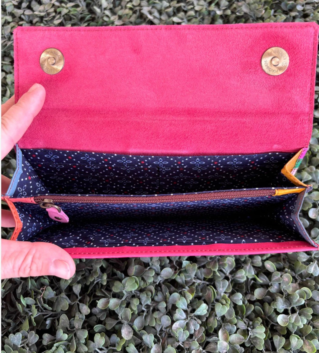AE4113 Colour Drop Leather Purse