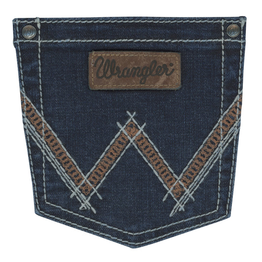 09MWZBA Wrangler Wms Mid Rise Mae Jeans