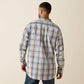 10071719 Ariat Men’s Pro Series Team Pierre a classic fit LS Shirt Khaki/ White