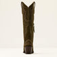 10074323 Ariat Women's Casanova X Toe Western Boot Olive Suede