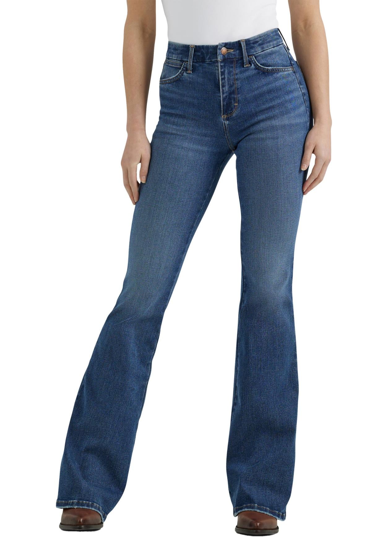 11235928 Wrangler Women’s High Rise Flare Jean - Bespoke