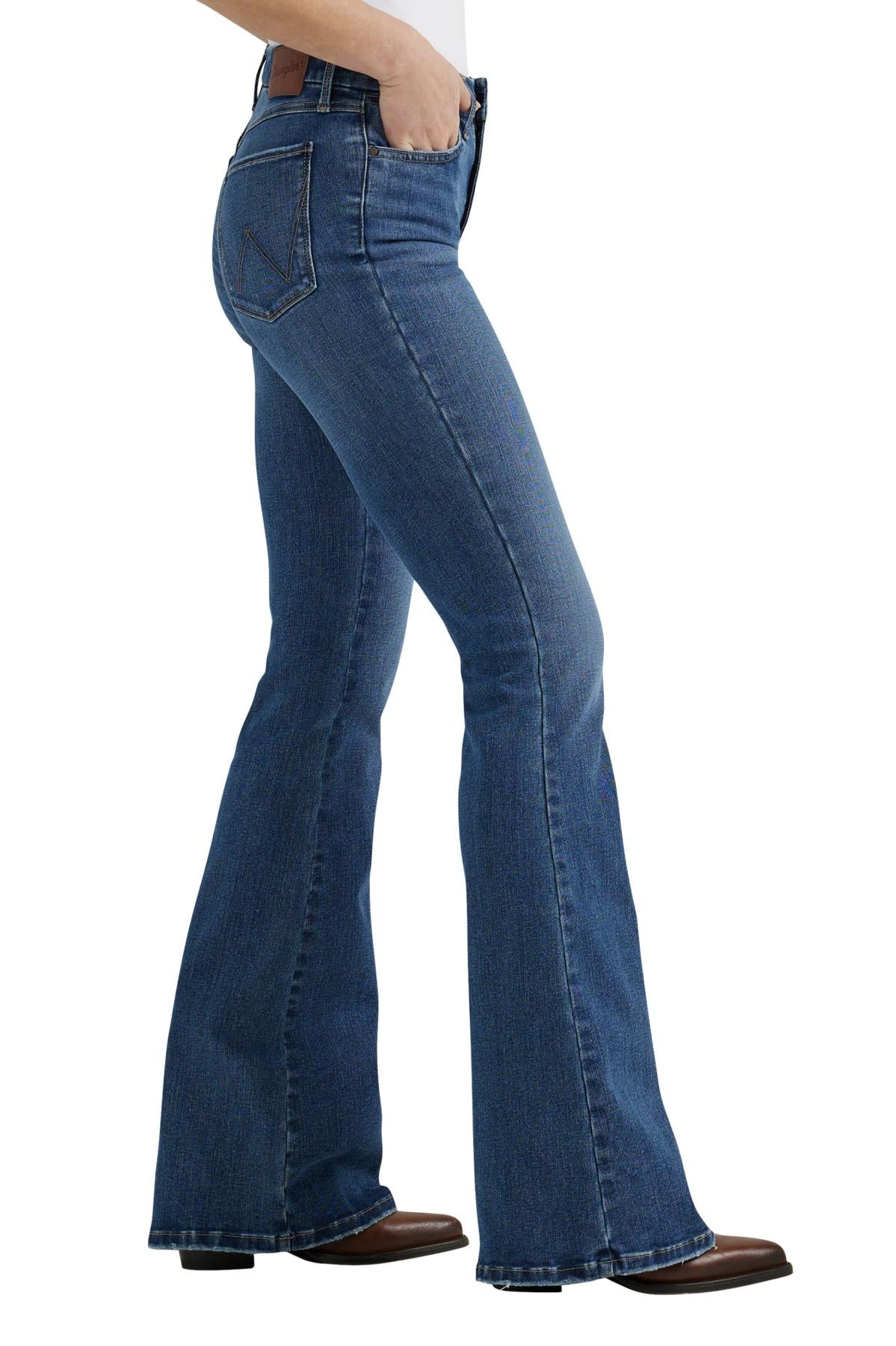 11235928 Wrangler Women’s High Rise Flare Jean - Bespoke