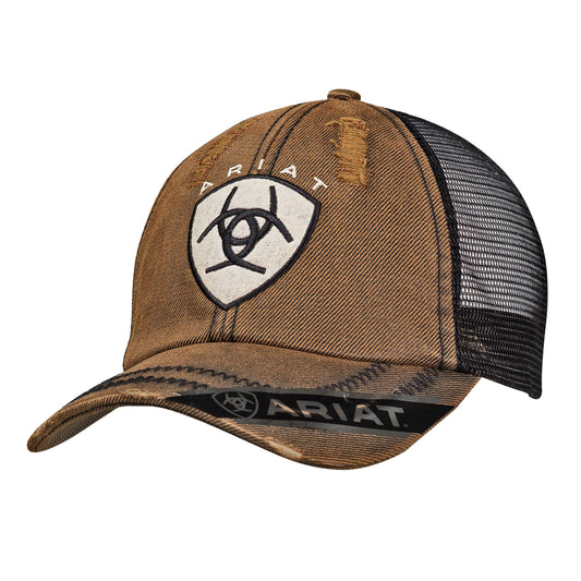 15227133 Ariat Mns Oilskin Brown/Black Cap