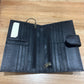 WH70014B Los Angeles Jersey Cowhide Purse Black