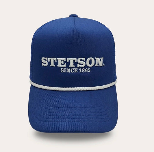YSCAP20 STETSON TRUCKER CAP BLUE