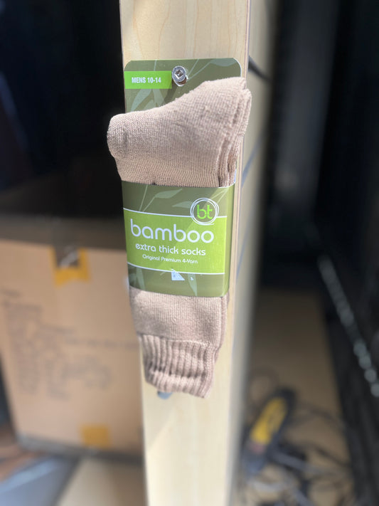 1BAMTAN BT Bamboo Extra Thick Socks Tan