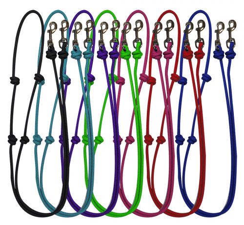 28037 Showman Knotted Barrel Reins 8''