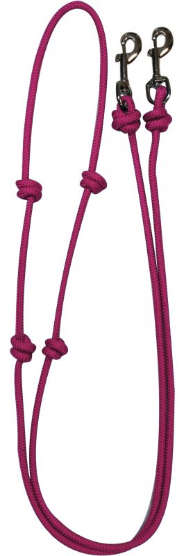 28037 Showman Knotted Barrel Reins 8''