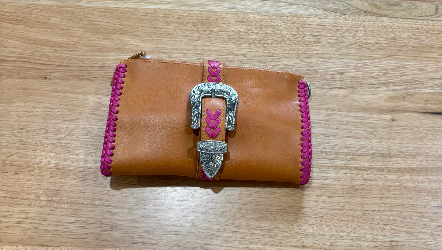 CG3714 Esmeralda Clutch Buckle Fushia Purse