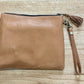 69992D Toronto Clutch Tan & White