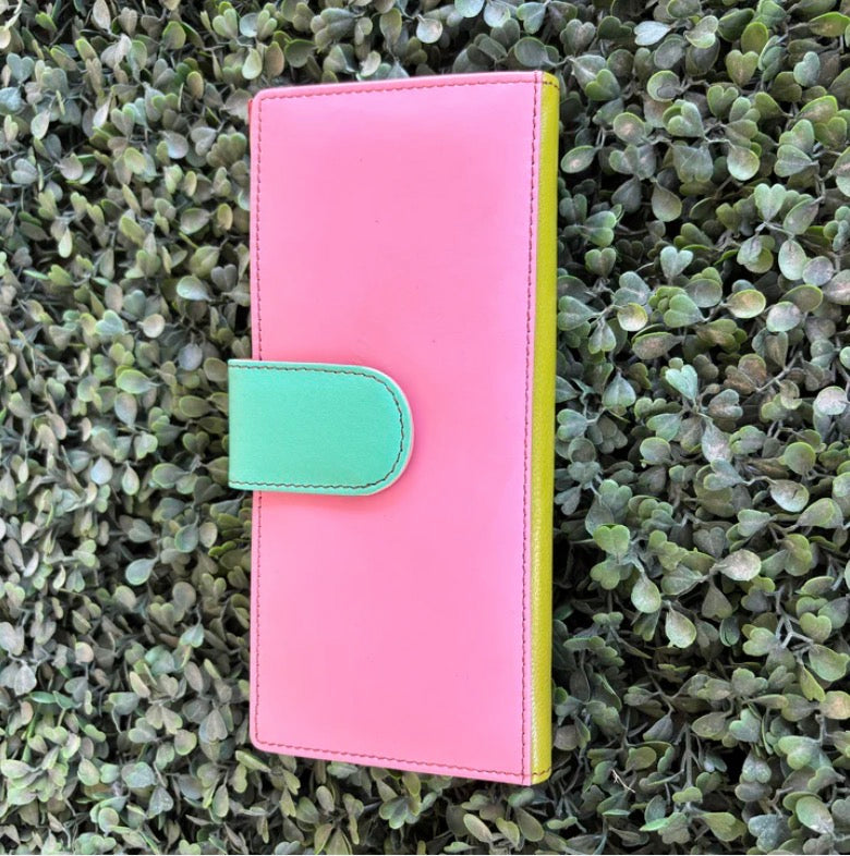 AE4113 Colour Drop Leather Purse