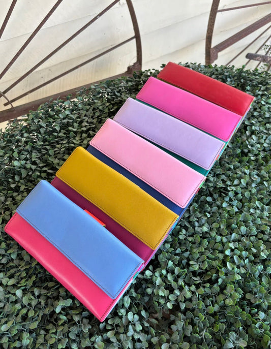 AE4113 Colour Drop Leather Purse