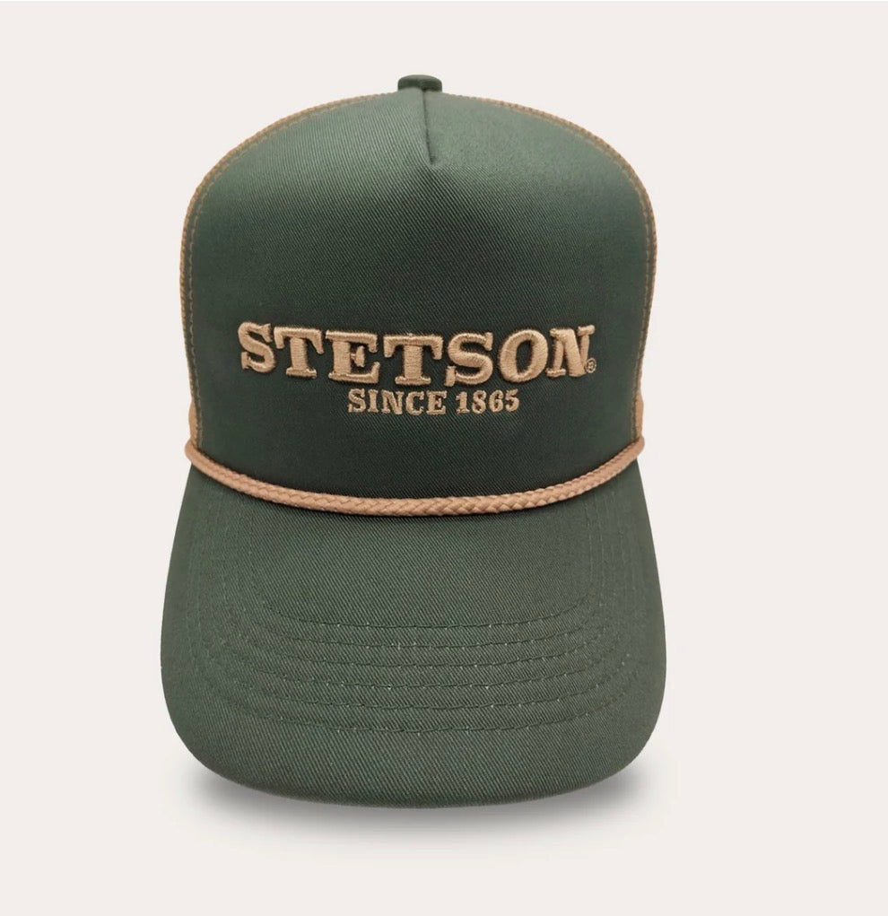YSCAP21 STETSON TRUCKER CAP GREEN