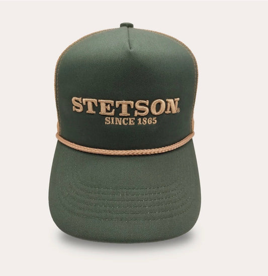 YSCAP21 STETSON TRUCKER CAP GREEN