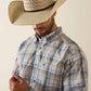 10071719 Ariat Men’s Pro Series Team Pierre a classic fit LS Shirt Khaki/ White