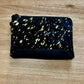 70071F Detroit Gold & Black Hide Clutch