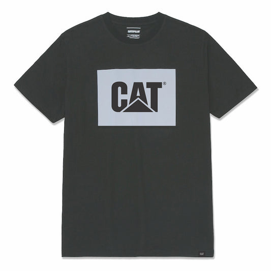 4010302 Cat Men's Advanced Reflective Logo Tee-Black