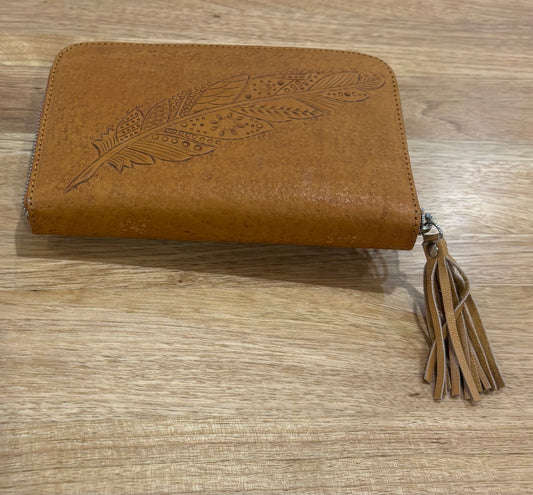 27674 Boho Feather Leather Pure Tan