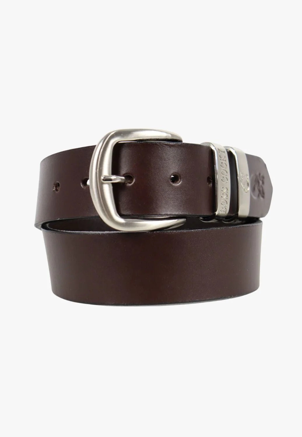 BL63DB Boss Cocky Muster Belt 40mm Brown