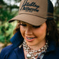 H2234 Hitchley & Harrow Trucker Cap Khaki and Black