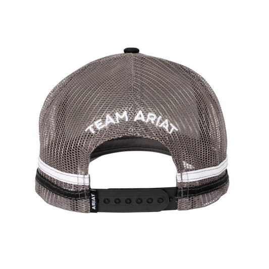 AC2204 Ariat Est patch Trucker Cap Black/ Grey