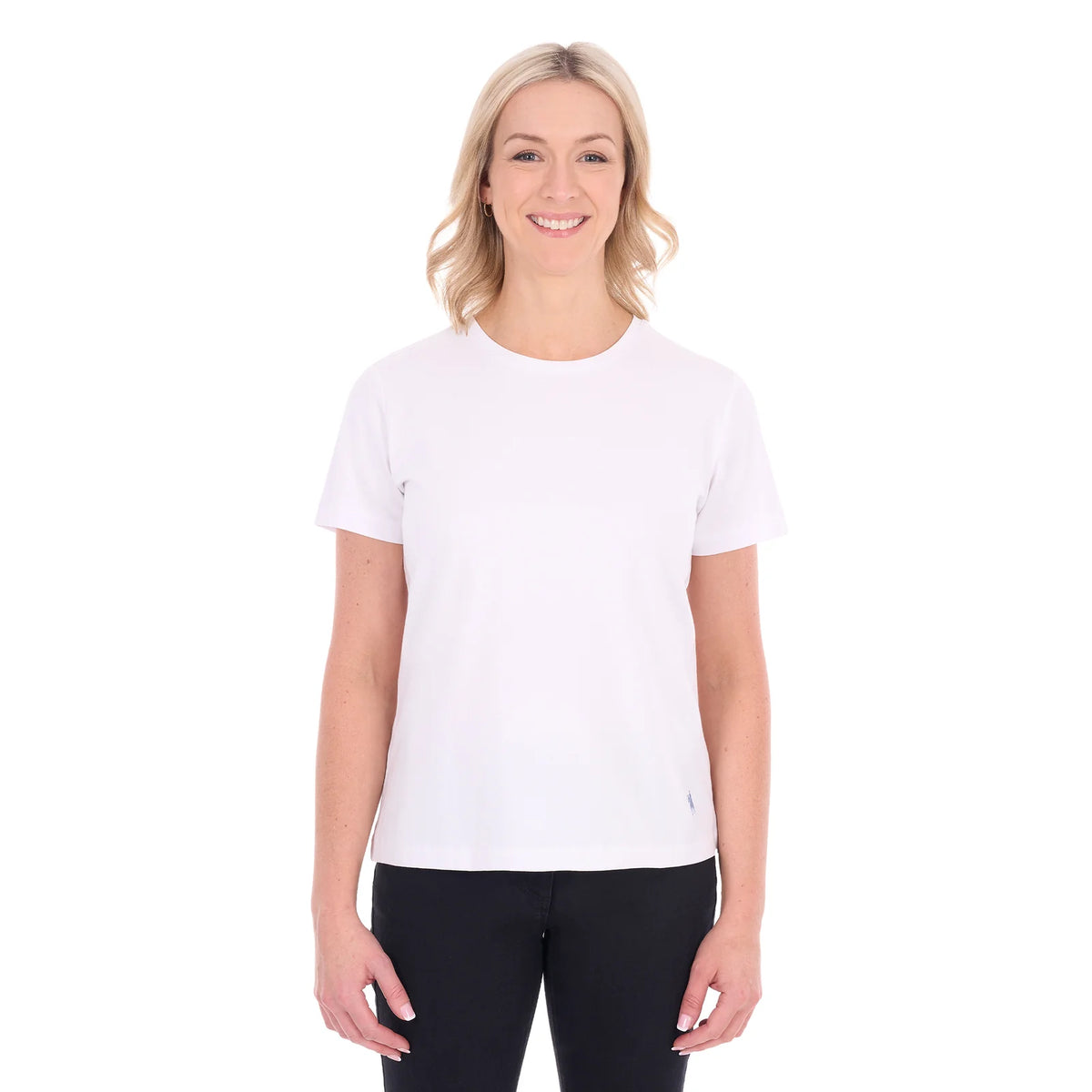 TCP2515104 Thomas Cook Women’s Round neck tee Rose White