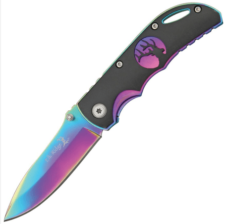 ER134RB Elk Ridge Linerlock Rainbow Pocket knife