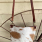 AE1559 Israel hide leather crossbody Brown