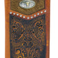 5015-A Brigalow Steerhead Floral Tooling With Hide Wallet