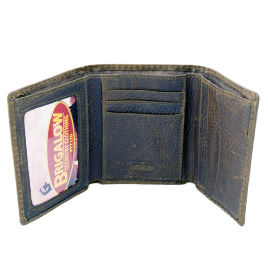 5017-C Steerhead Men's Distressed Brown Wallet