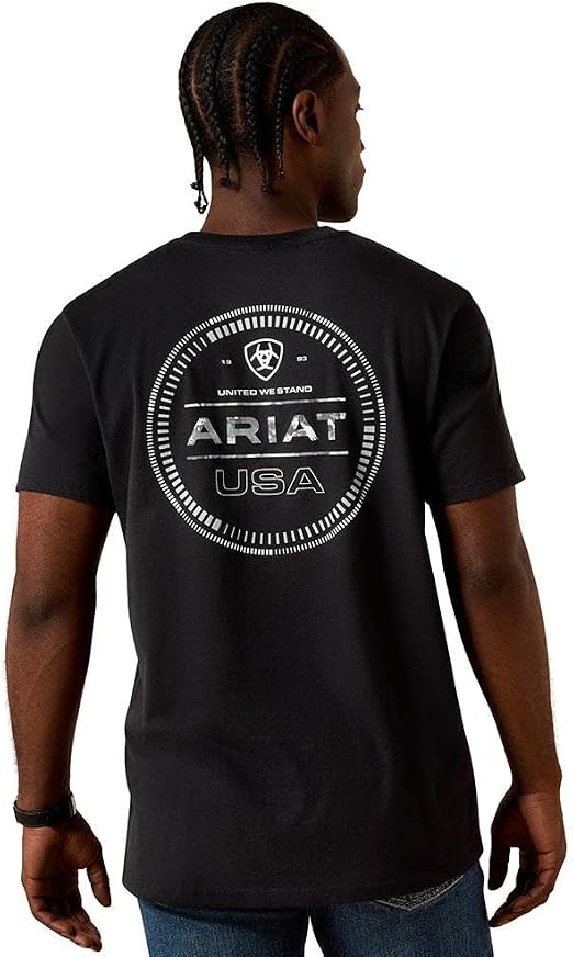 10060919 Ariat Men's Multichronos SS Tee Black