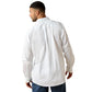 10071686 Ariat Men’s team logo lightweight twill Classic Fit LS shirt White/ Khaki