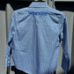 112314857 Wrangler Boy's LS Blue & White Diamond Print Shirt