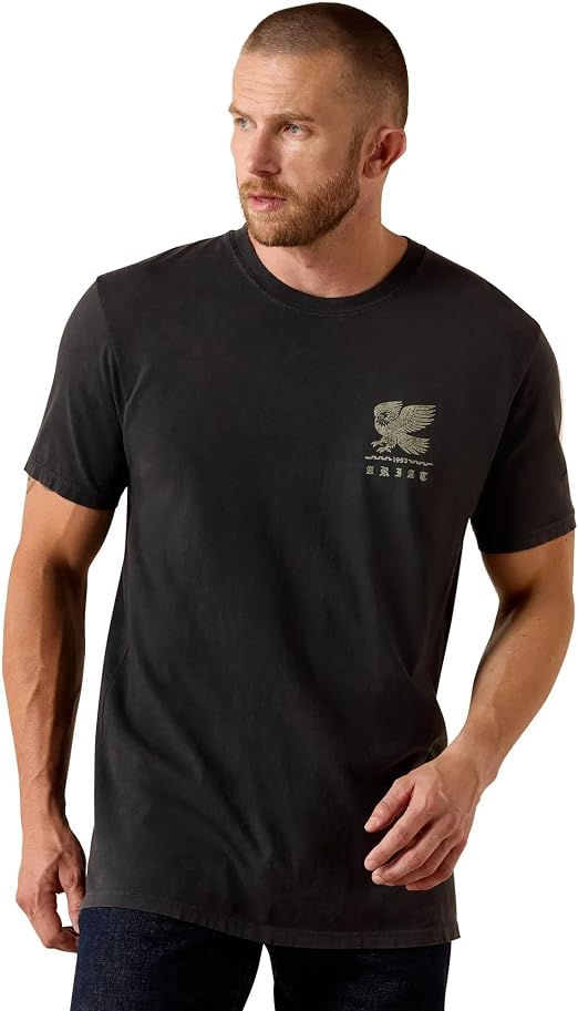 10071189 Ariat Men's Fuerza Y Destino SS Tee Vintage Black