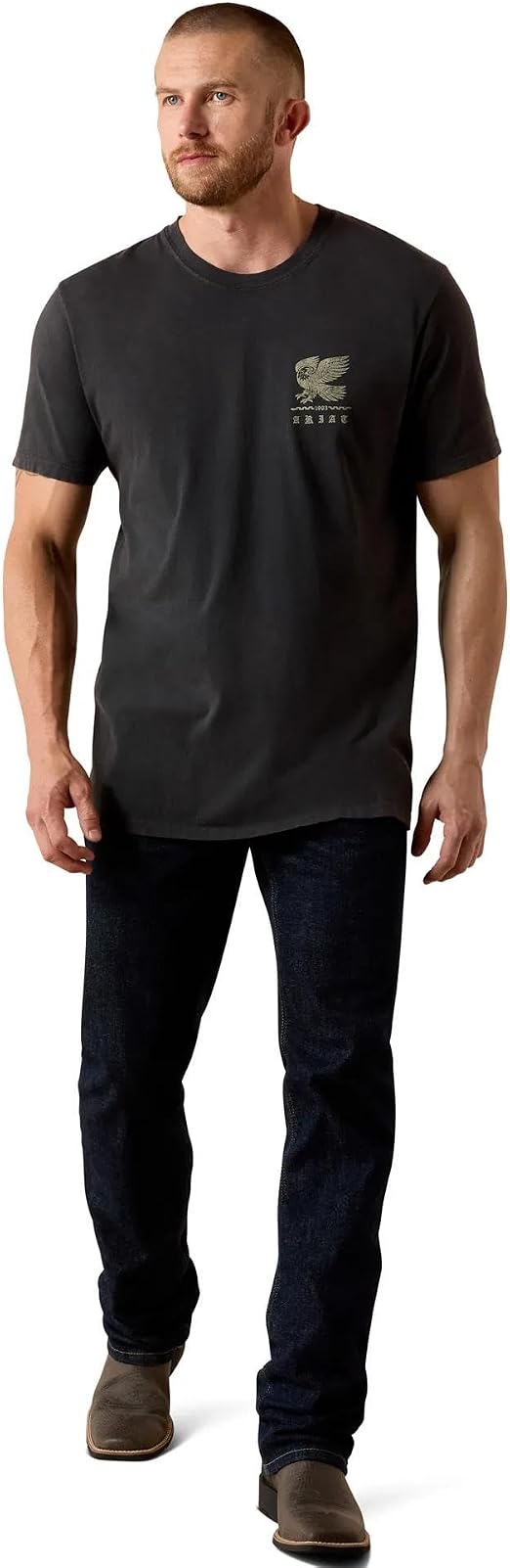 10071189 Ariat Men's Fuerza Y Destino SS Tee Vintage Black