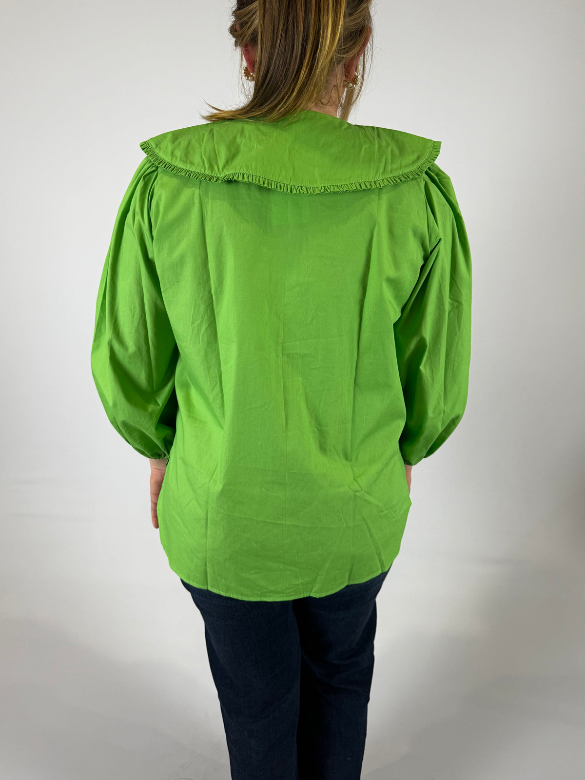 LJC5372 LJC Birdie Cotton Shirt - Lime Green
