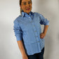 LJC5354 LJC Charlie Linen Shirt - Ocean Stripe