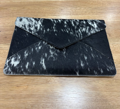 DE345 Cow Hide Envelope Clutch