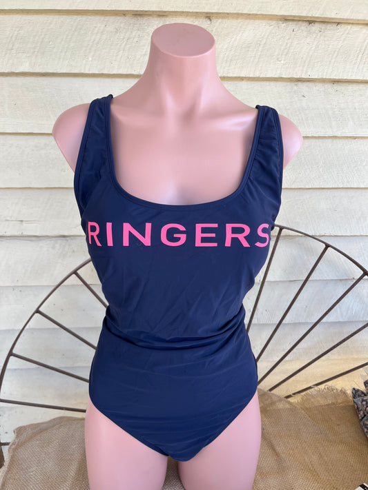 220224150 Ringers Western Wms Navy One Piece Swimmers