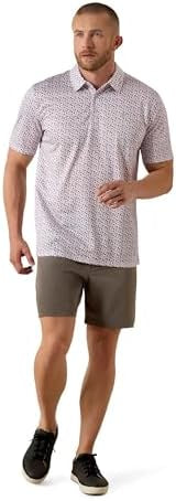 10071497 Ariat Men’s all round print Polo White Island