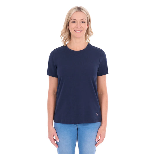 TCP2515104 Thomas Cook Women’s Round neck tee Navy