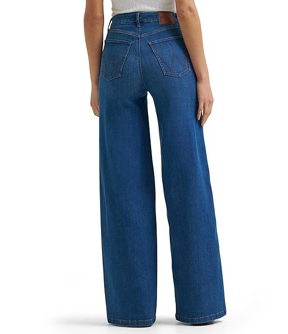 112385540- 34 Leg  Wrangler Bespoke Hi Rise Wide Leg  Jean 34L leg