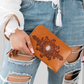 MYSZIPROUWALDISTAN   Mystique Zip Round Wallet - Distressed Tan