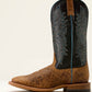 10074153 Ariat Mens Cowhand Western square toe Smoked Tan/ True Black