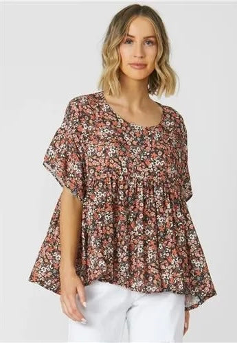 16469TWSS Meredith Women's Floral Top