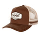 AC2206 Ariat Est patch Trucker Cap Dachshund Brown