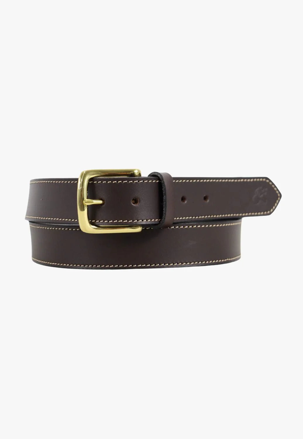 BL39DB Boss Cocky Cattleman Belt 35mm B Pouch Brown