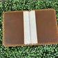 AE9098 Cow Hide Notebook Cover With Stitched Trim