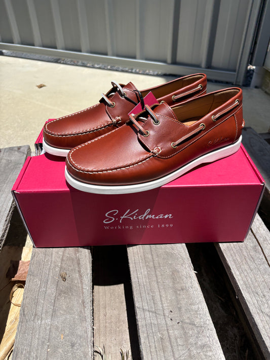 K0039 S.Kidman Men's Portsea Boat Shoe Saddle Tan